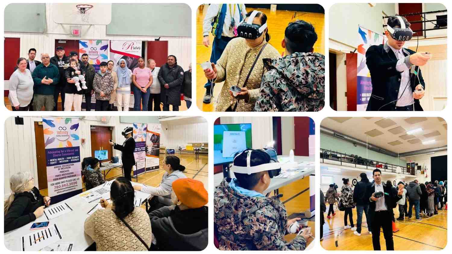 Community VR pilot at Garneau Public School, Edmonton, with children, youth, and adults